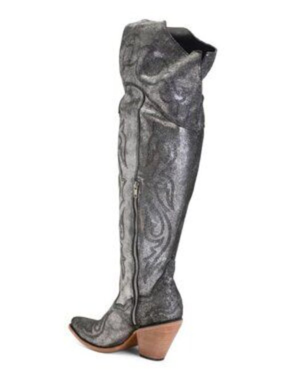 CORRAL BOOTS Made In Mexico Leather Embroidered Tall Top Pointy Toe Boots - Picture 2 of 5